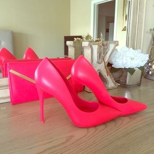 ALDO stiletto/clutch pair